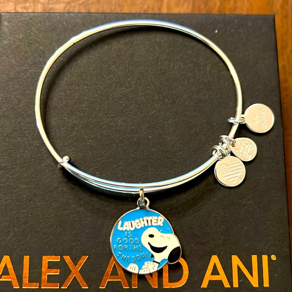 Alex and Ani Snoopy Bracelet NWOT